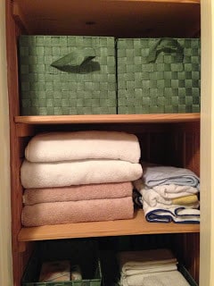 Organizing the Linen Closet