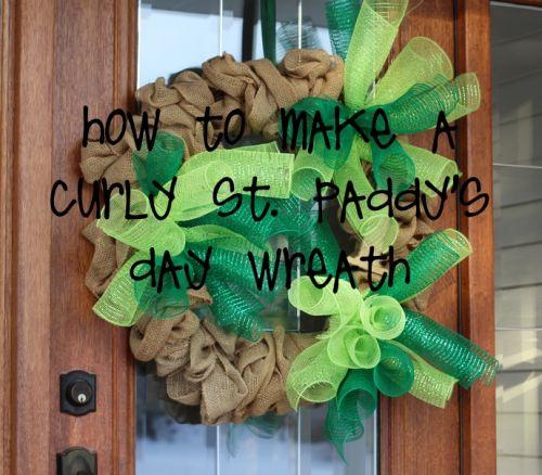 curly burlap wreath tutorial