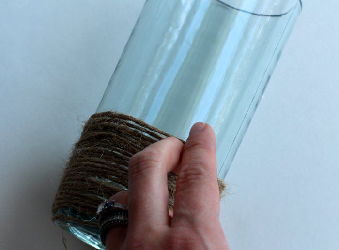 DIY Rope Vase Tutorial - Wrapping Rope Vase