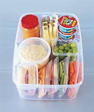Organizing the Kitchen and Lunch Prep Ideas - Snack Container