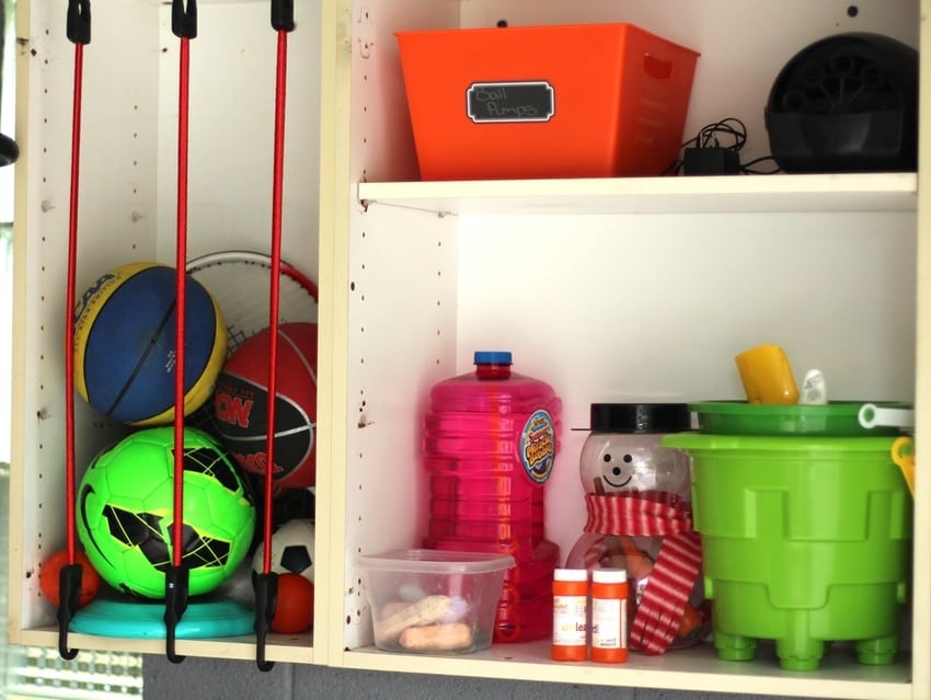 Organizing the Garage - Kids Toys
