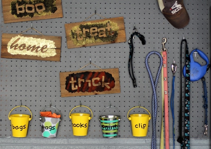 Organizing the Garage - Pegboard Almost Black