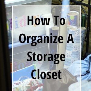 how to organize storage space