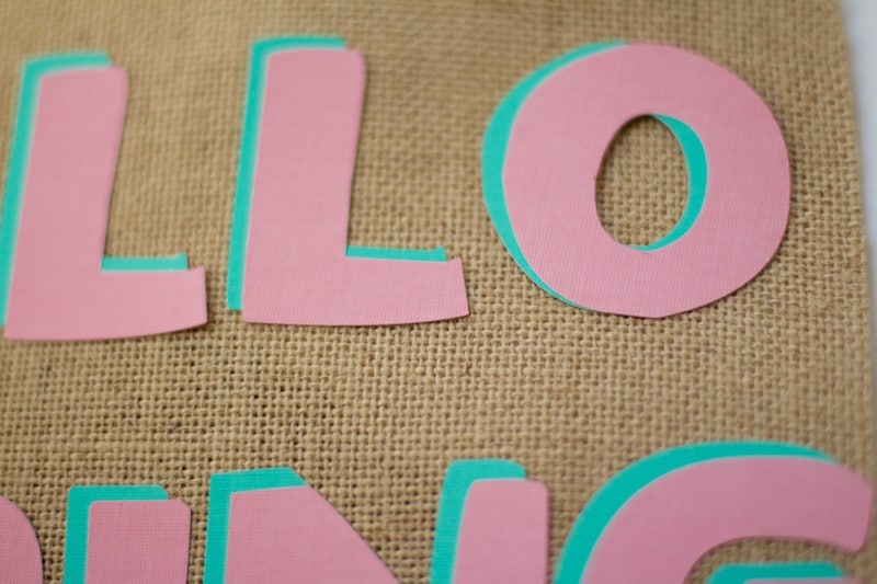 Adding Letters To Burlap