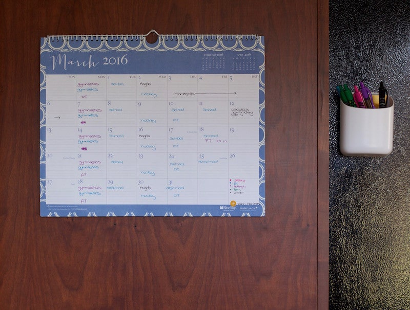 calendar in command center ideas