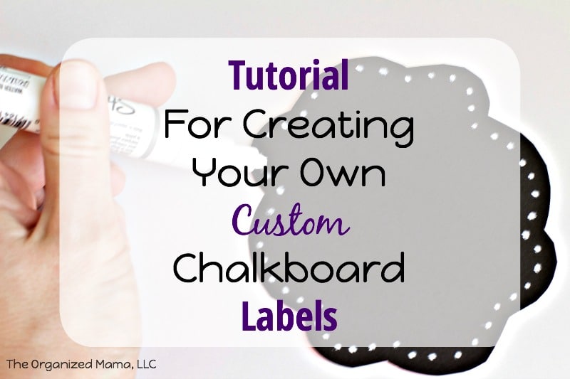 Tutorial For Creating Chalkboard Labels