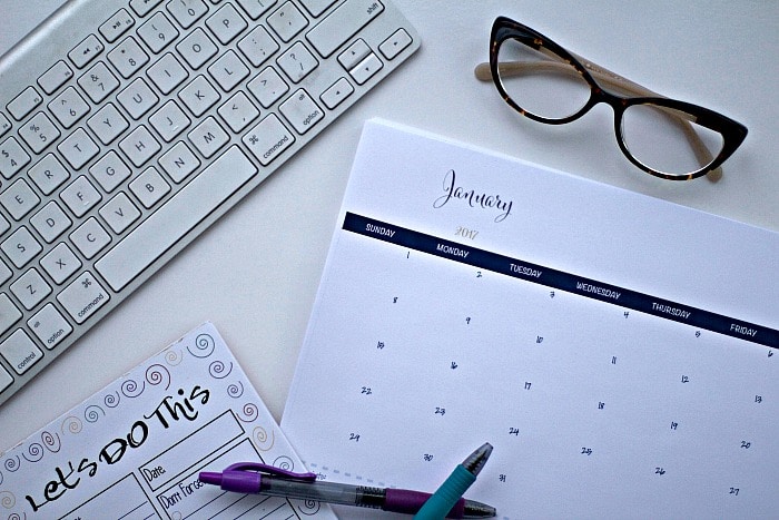 Calendar, to-do list, glasses, and pens #planning
