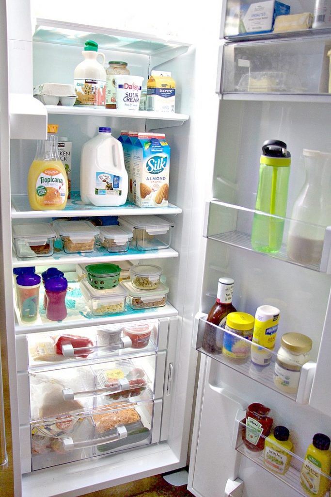 door fridge organization
