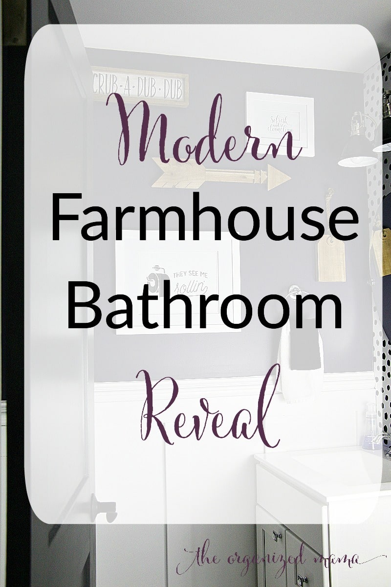 modern farmhouse bathroom reveal 