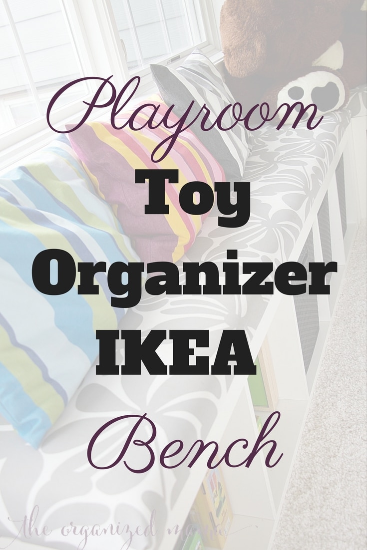 Playroom Toy Organizer IKEA Bench