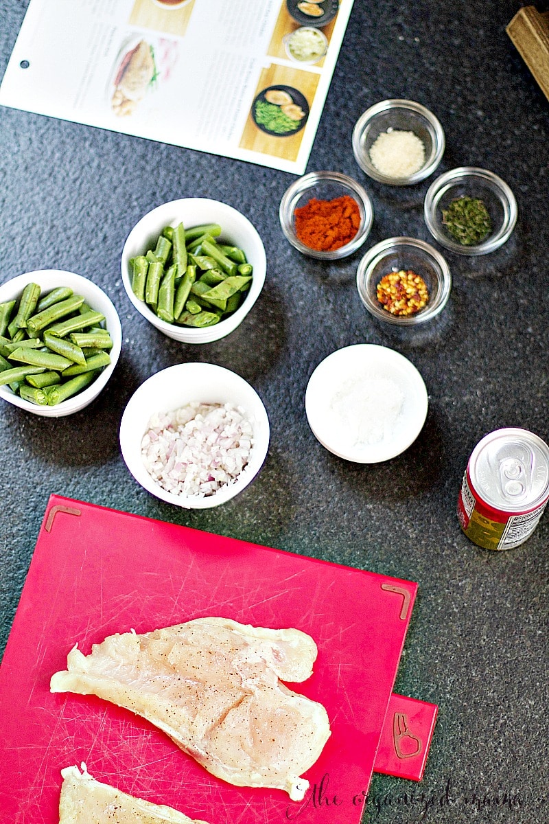 cooking with home chef organizing family meal plans