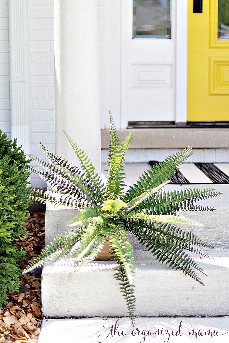faux fern patio decorating ideas for summer