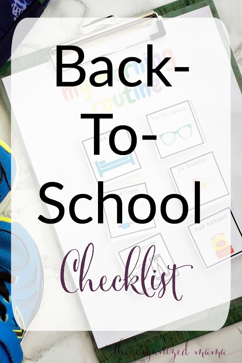 back to school checklist