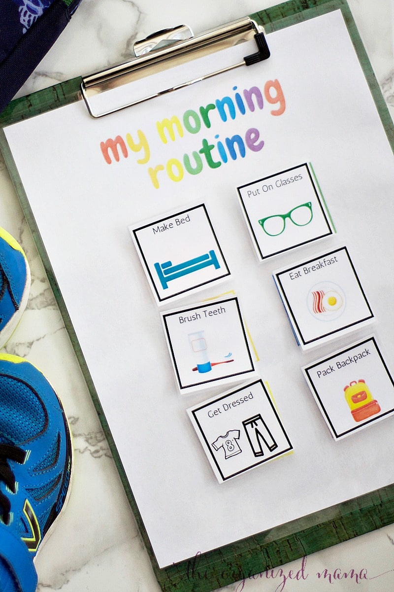 morning routine back to school checklist