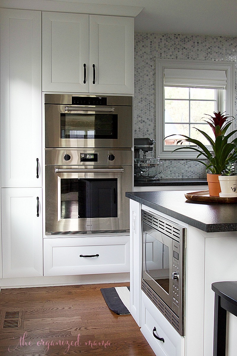 white kitchen inspiration microwave