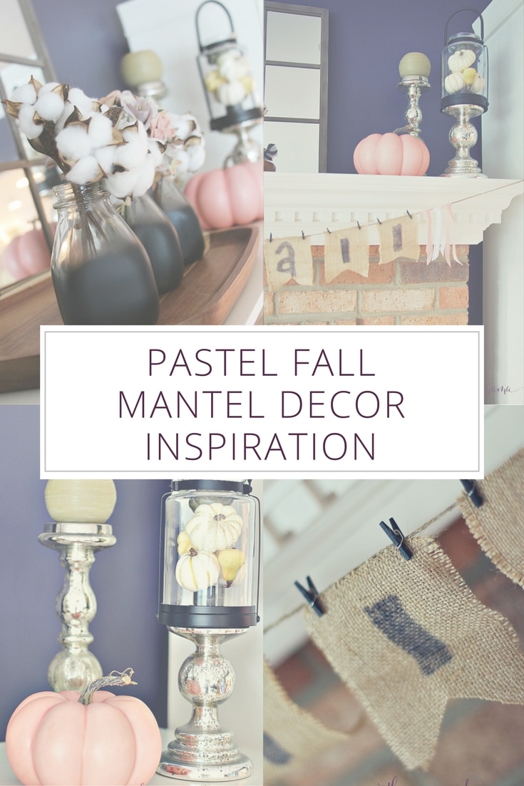 Pastel Fall Mantel Decor Inspiration