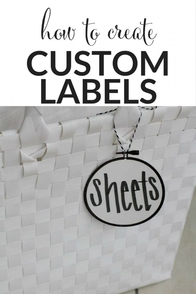 Want those custom labels you see around Instagram and Pinterest, but don't want to spend a ton? This easy tutorial shows you how to create custom labels yourself! #labels #organize #organizing