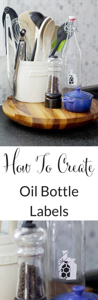 Give your oil bottles labels that will last! This easy tutorial will show you how to add labels to oil bottles so you know what is in each bottle. #oilbottle #labels