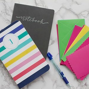 paper clutter notebooks stationary