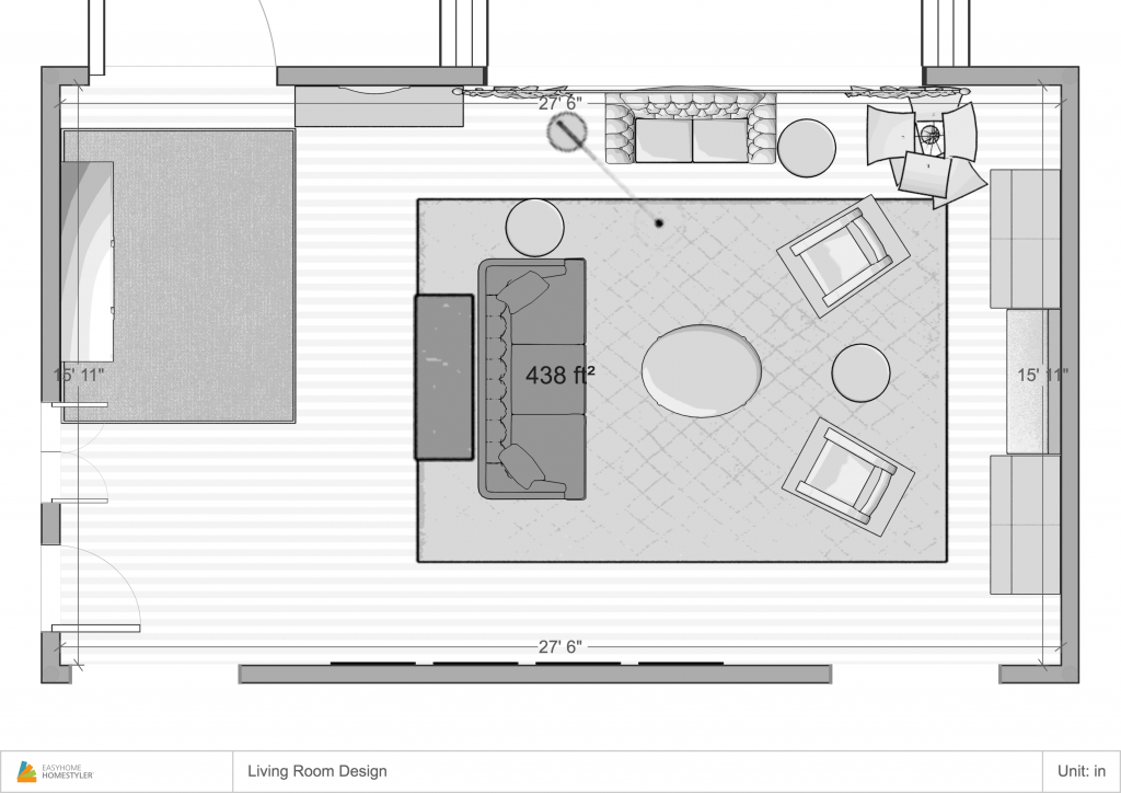 modern farmhouse decor living room design plan