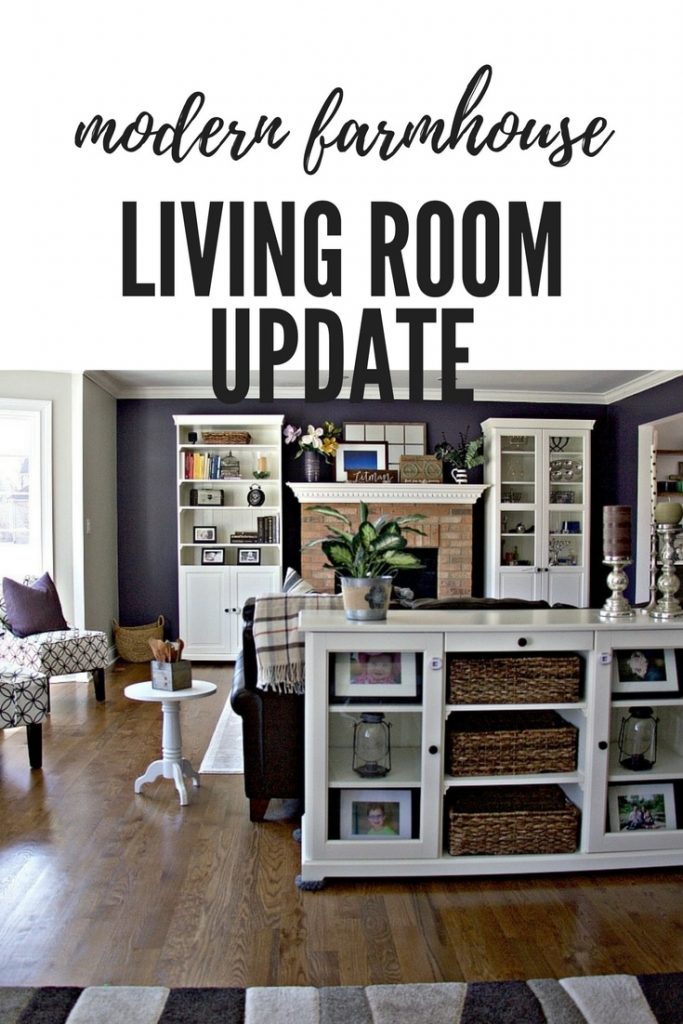 For the One Room Challenge, I am sharing how I plan to create a modern farmhouse decor living room from a rather bland space. The living room is connected to the entryway so I plan to decorate and organize both spaces. #livingroom #modernfarmhouse #oneroomchallenge