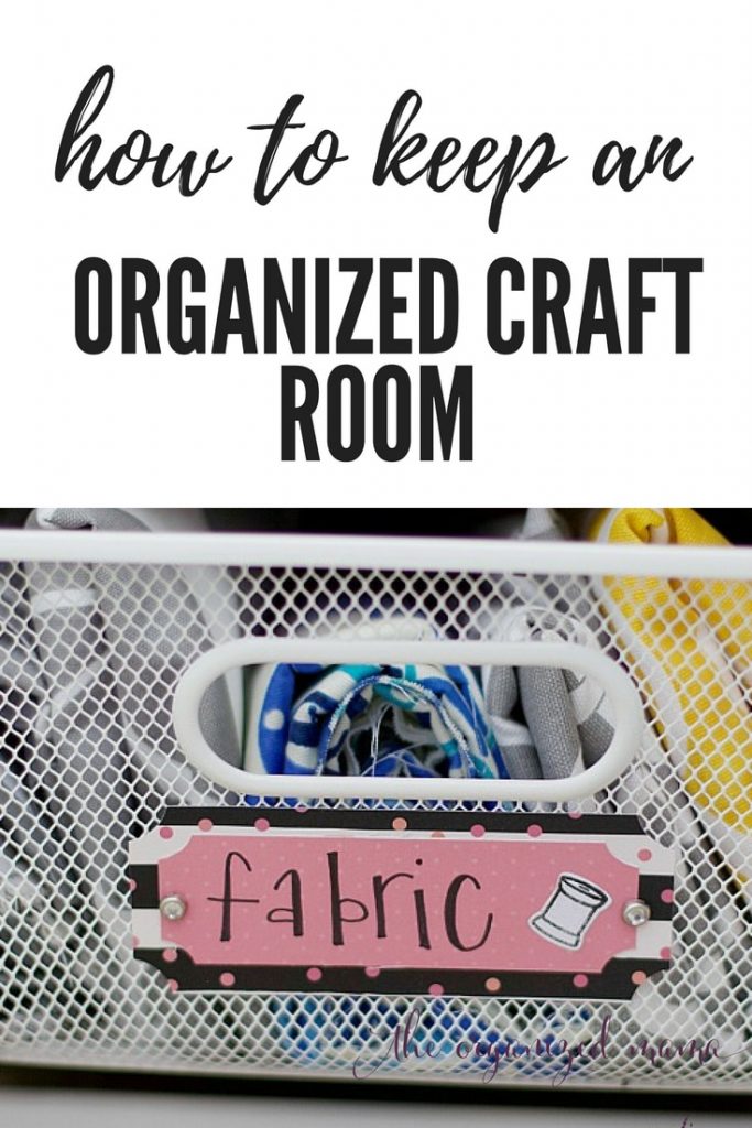 Learn easy ways to keep an organized craft room by redefining what it means to be organized and effective ways to create that space.