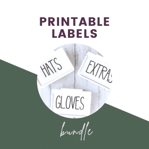 printable labels bundle text with graphic of labels