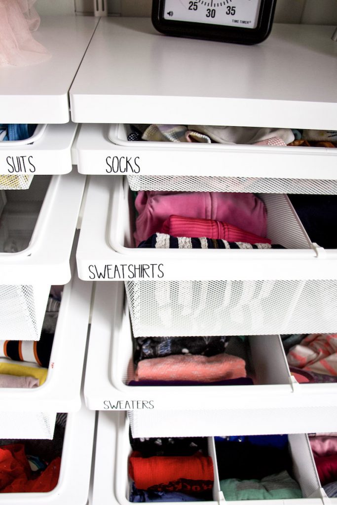 labeling kids dresser drawers