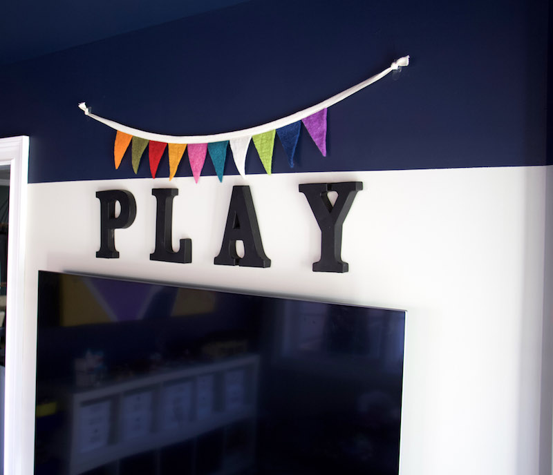 playroom ideas with paint and play sign #playroom