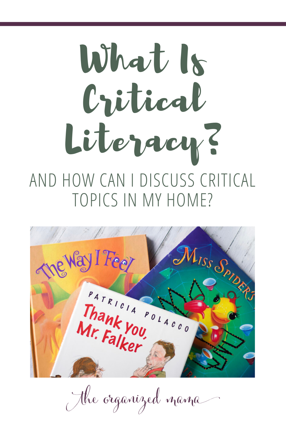 books on critical literacy and how you can use them to talk and discuss with children