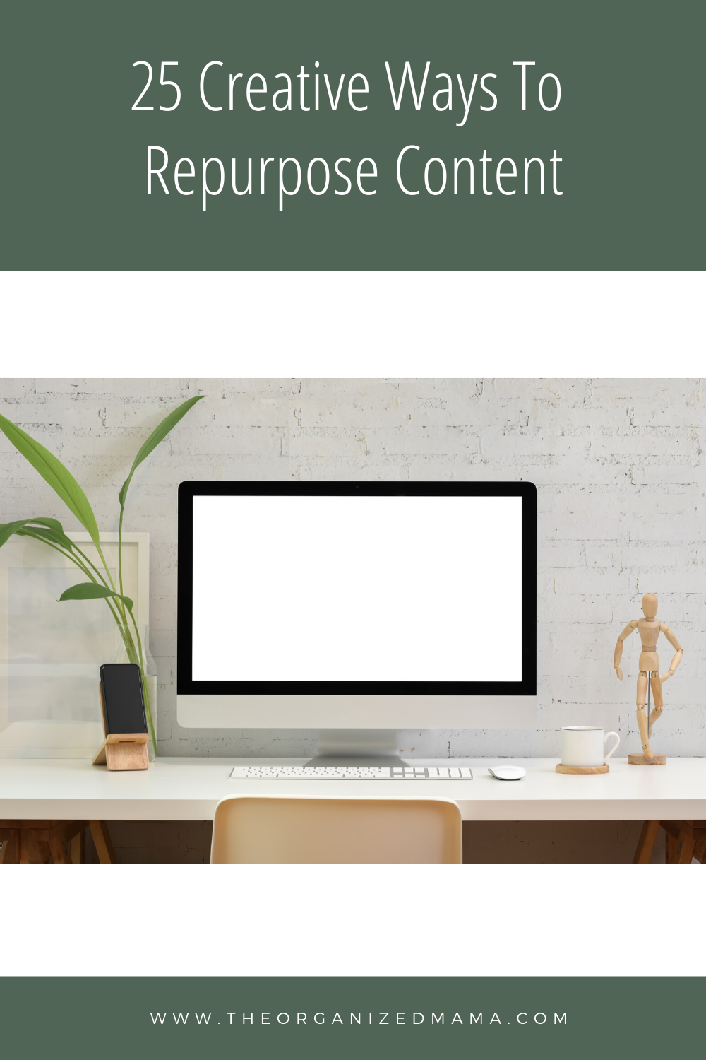 25 creative ways to repurpose content overlay with computer and desk
