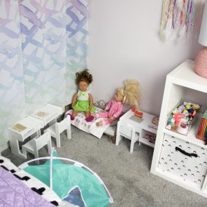 zone area for storage of american girl doll stuff