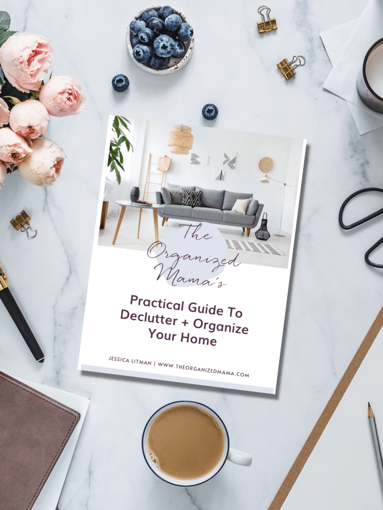 practical guide to orgnaizing and decluttering your home flatlay