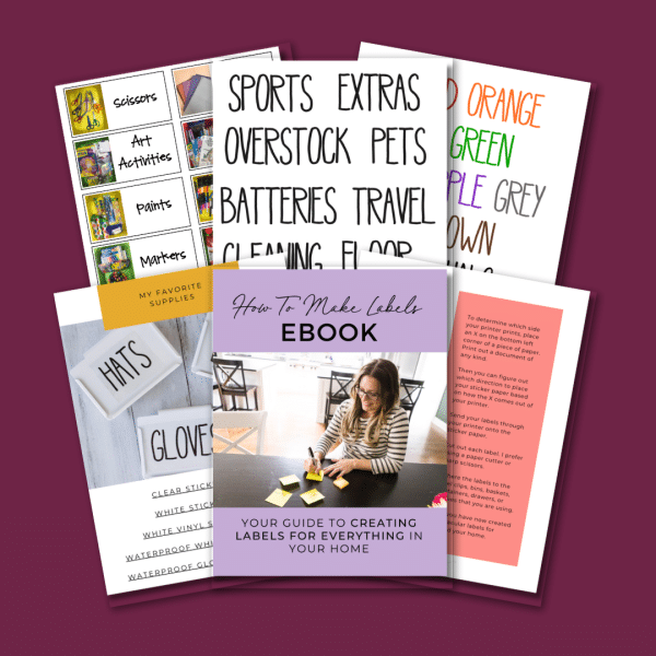 how to make labels ebook with three types of labels