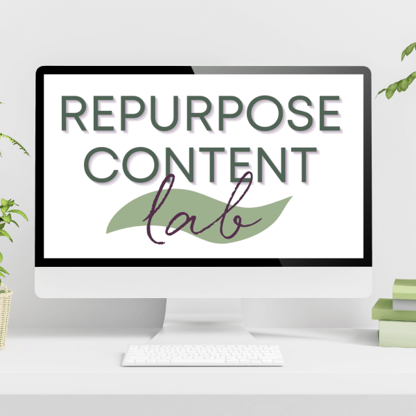 repurpose content lab on computer