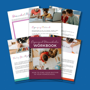 six pages of organized homeschoolers workbook