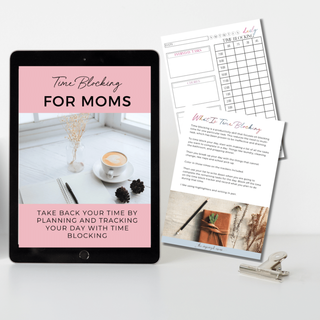 Time Blocking For Moms Workbook