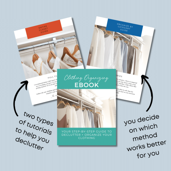 two strategies for organizing clothing inside ebook