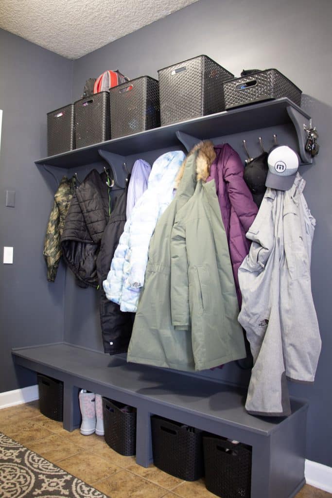 mudroom with extra hooks