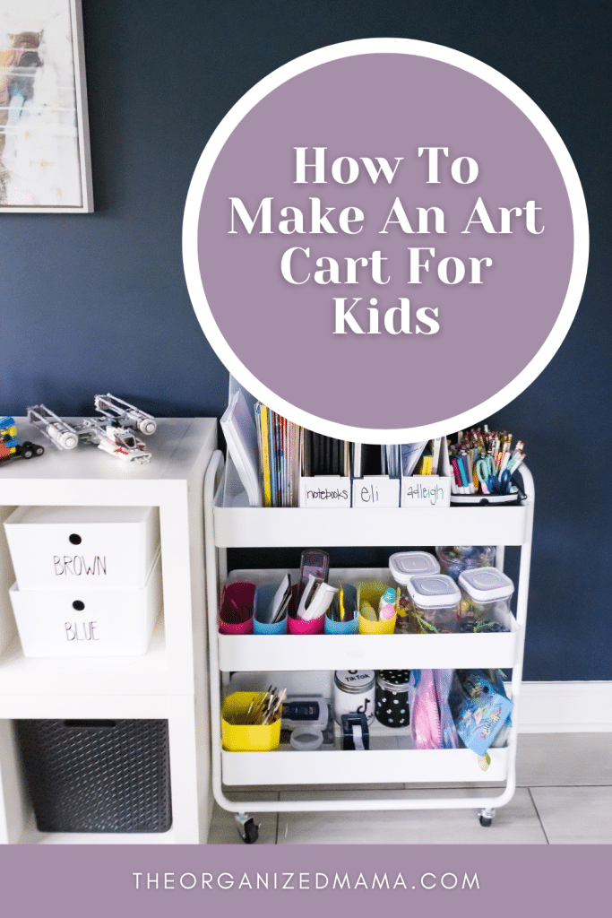 Kids Art Cart Ideas and Storage System - TinkerLab