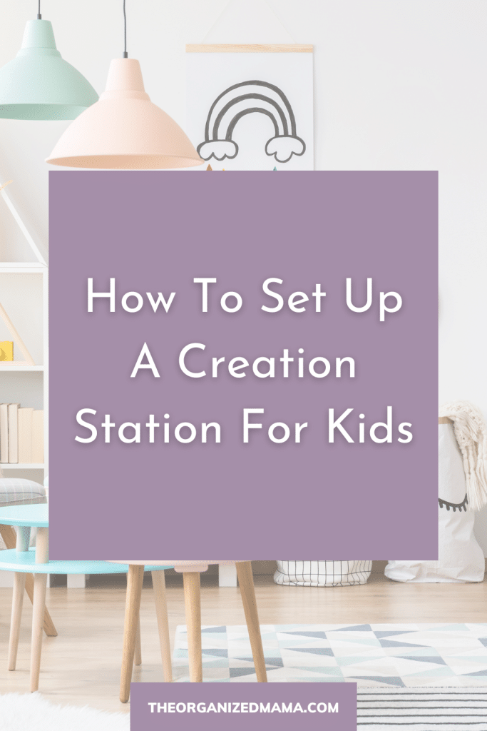 Creating a Toddler Art Table - A Simple Guide for a Creation Station!